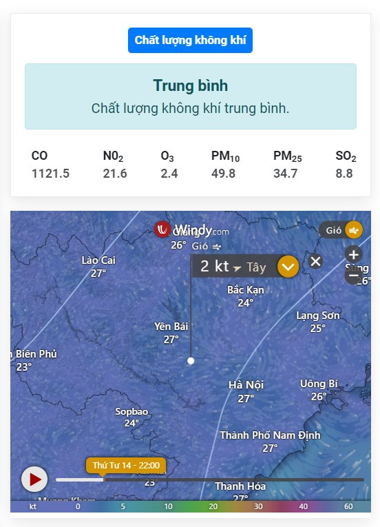 Thời tiết Xã Địch Quả - Thanh Sơn - Phú Thọ hôm nay