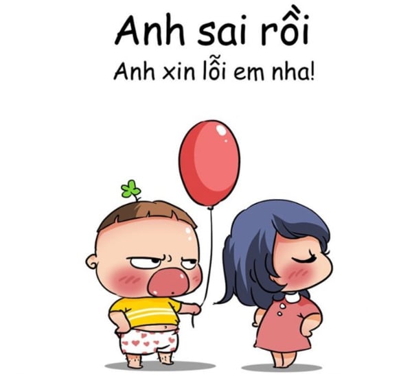 Bộ sưu tập meme xin lỗi đáng yêu, dễ thương và hài hước