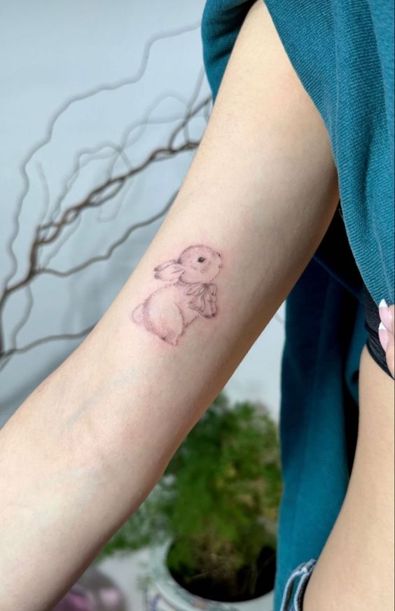 150 hình xăm con thỏ mini dễ thương và độc đáo nhất - Genztattoo