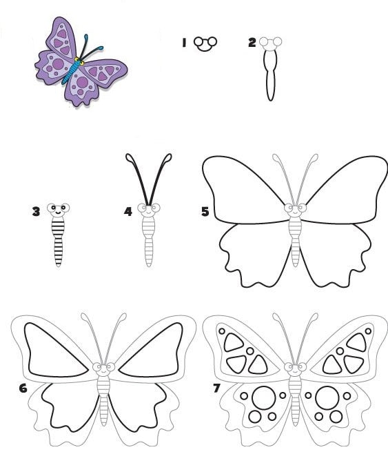 Tổng hợp các cách vẽ con Bướm đơn giản, đẹp nhất ai cũng “mê mẩn”