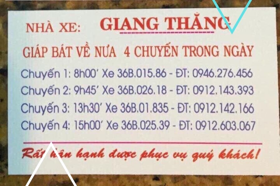 Nhà Xe Giang Thắng: Cập nhật giá, trạm dừng, sđt, giờ chạy