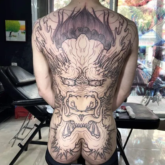 200+ hình xăm đầu rồng bích lưng, kín bụng cực chất - Genztattoo