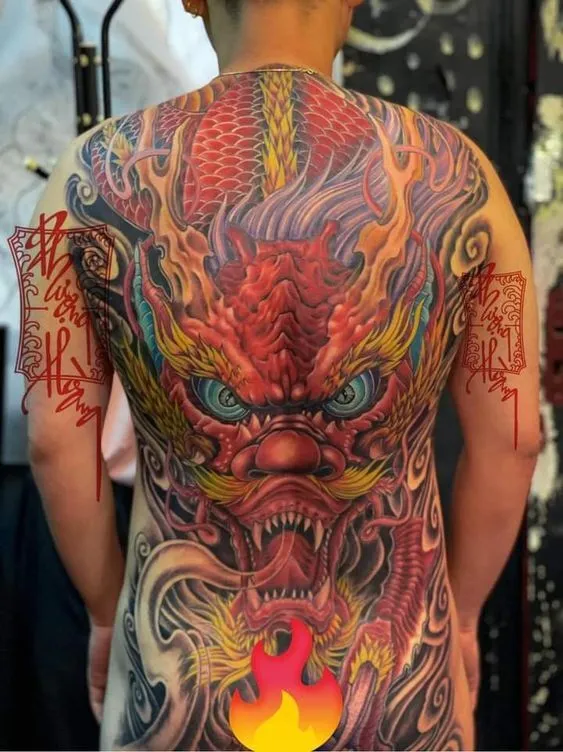 200+ hình xăm đầu rồng bích lưng, kín bụng cực chất - Genztattoo