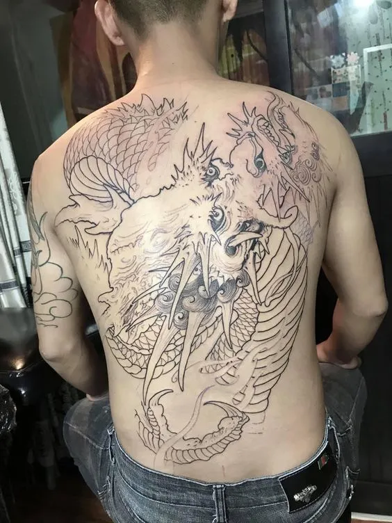 200+ hình xăm đầu rồng bích lưng, kín bụng cực chất - Genztattoo