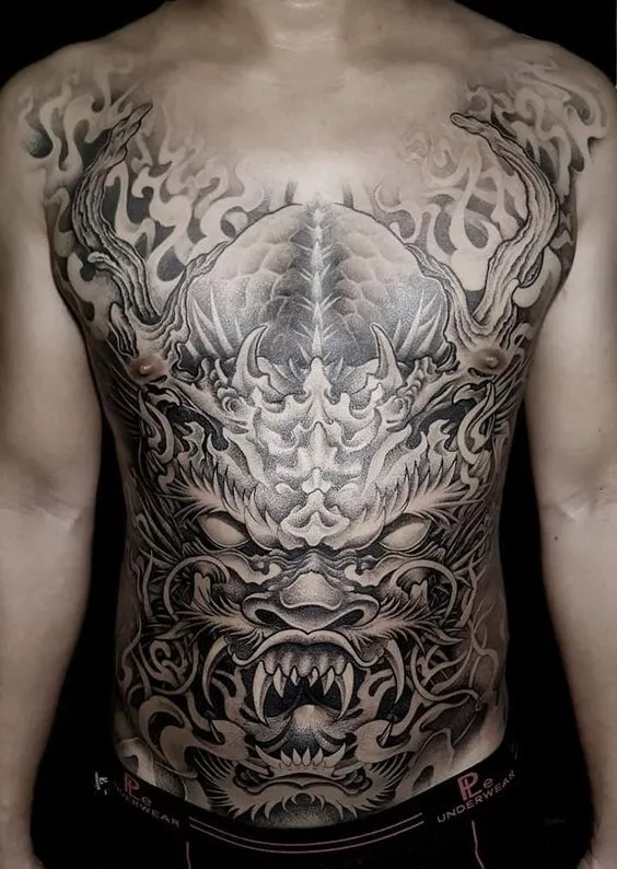 200+ hình xăm đầu rồng bích lưng, kín bụng cực chất - Genztattoo