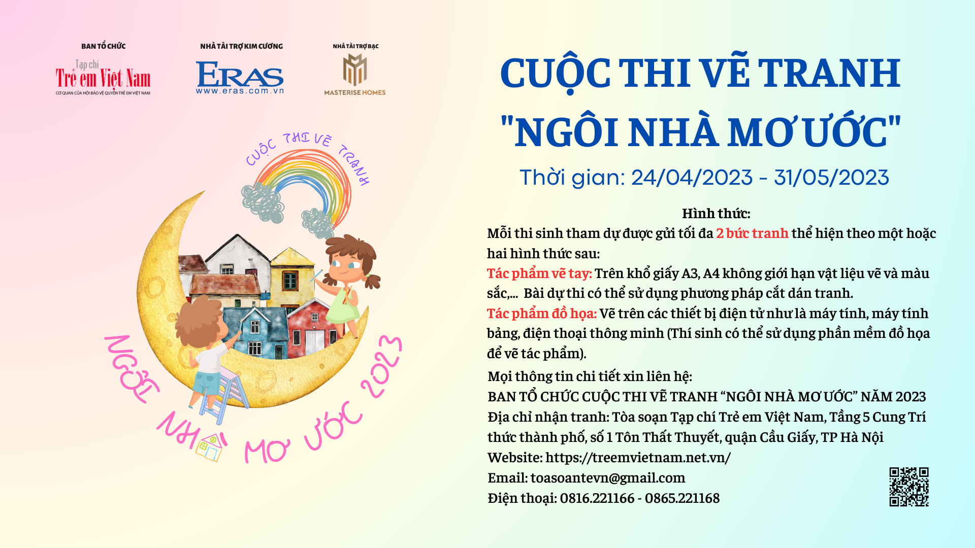 Những bức tranh 'Ngôi nhà mơ ước' gửi gắm thông điệp ấn tượng của học sinh trường Marie Curie