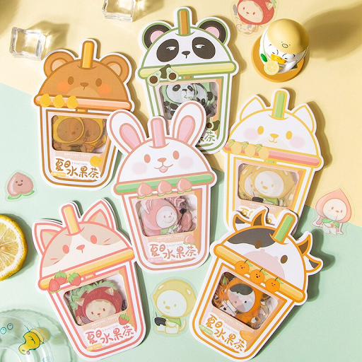 [Sưu Tầm] 100+ hình vẽ sticker cute trà sữa cực hot cho bạn tham khảo