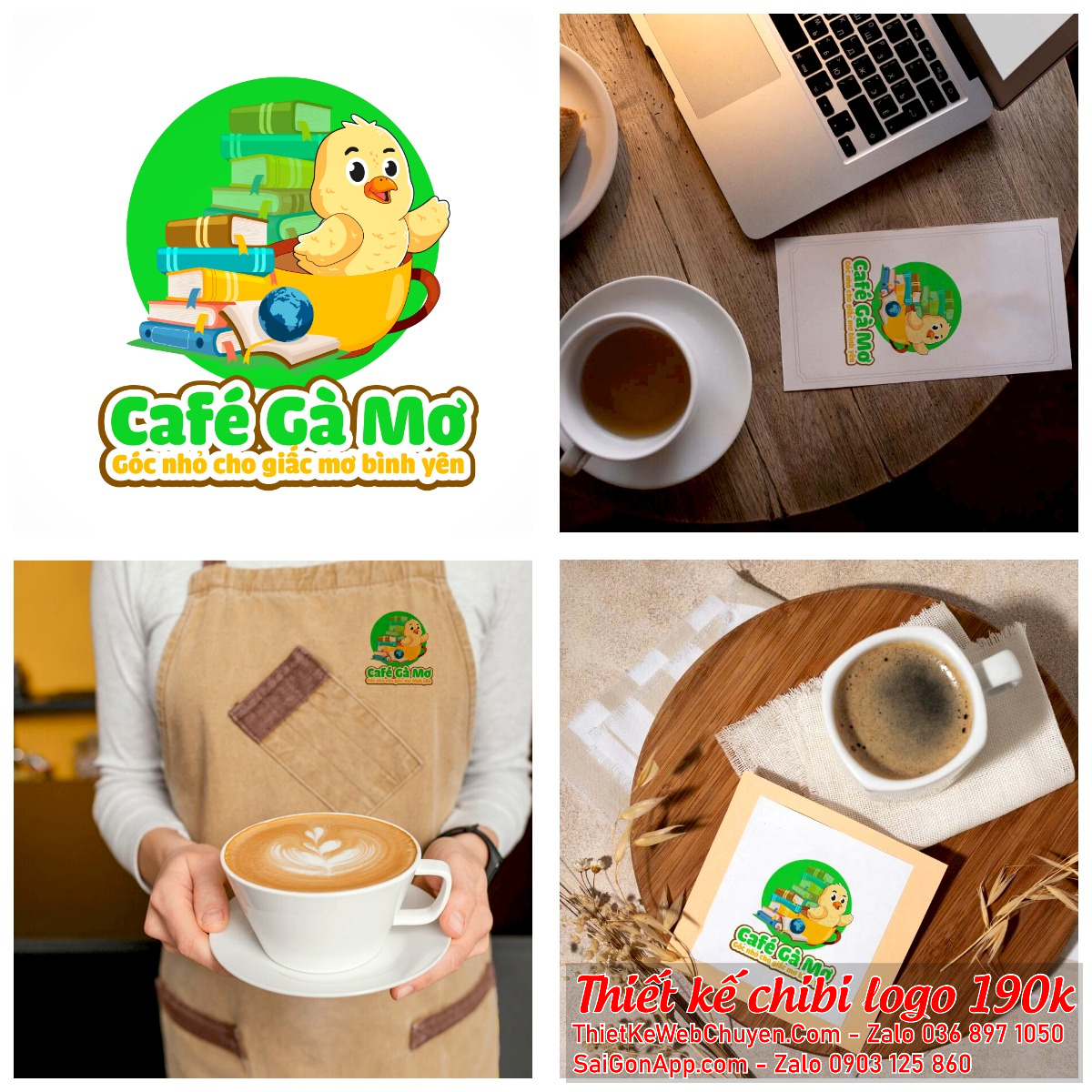 Mẫu thiết kế logo chibi con gà 190K CUTE DỄ THƯƠNG