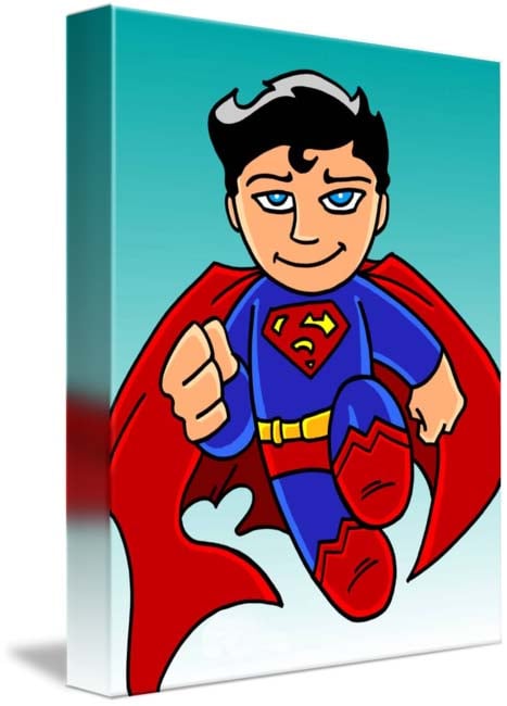 Chibi Siêu Nhân - Bức tranh siêu đẹp và dễ thương về Superman