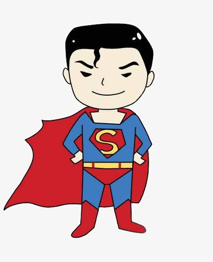 Chibi Siêu Nhân - Bức tranh siêu đẹp và dễ thương về Superman