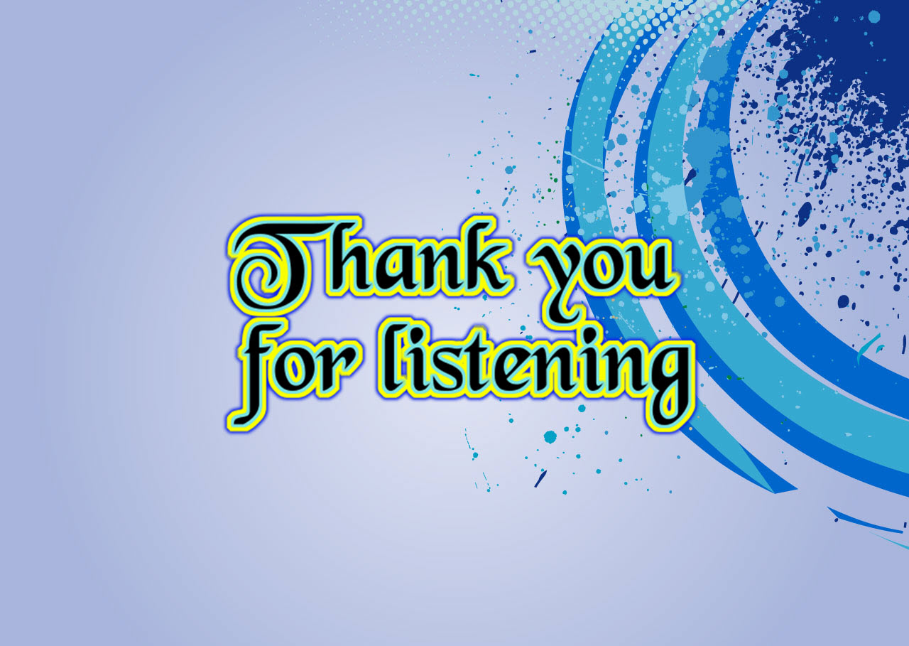 Hình ảnh Thank You For Listening đẹp