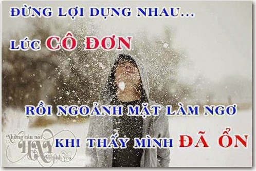 Hình ảnh buồn về tình yêu