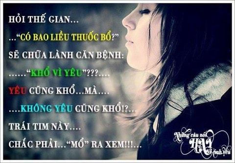 Hình ảnh buồn về tình yêu